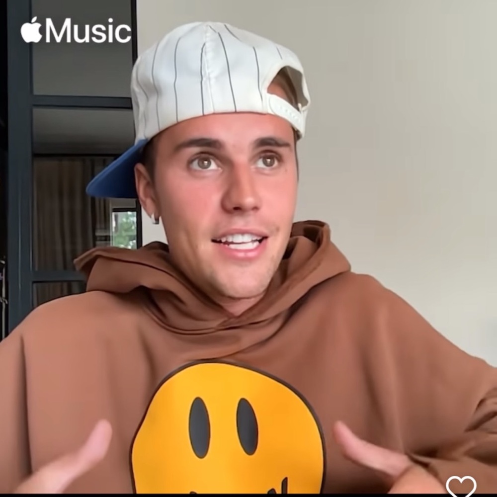 Justin Bieber Drew House mascot deconstructed hoodie brown